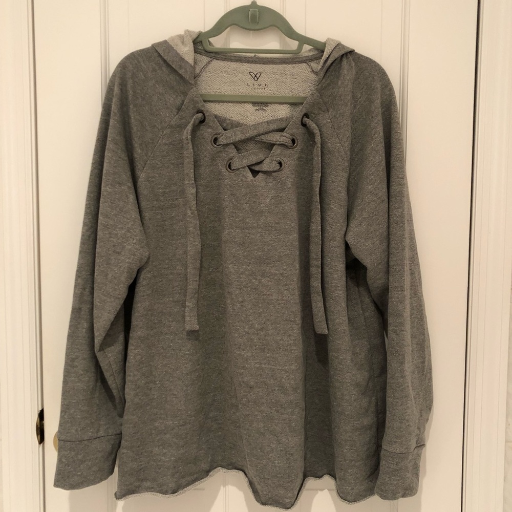 Lane Bryant Livi Active Lace Up Sweater